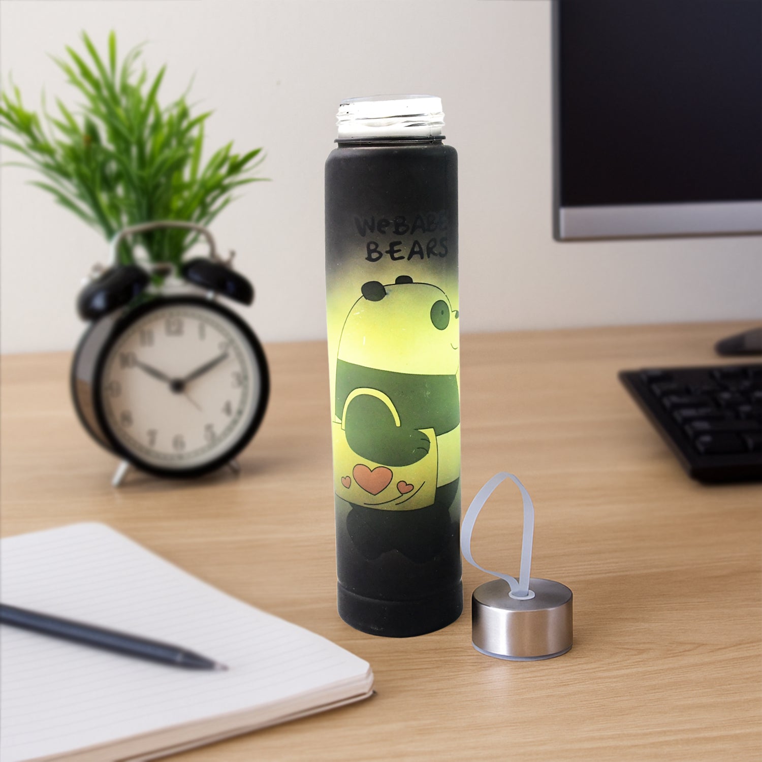 Cute Cartoon Printed Plastic Water Bottle (300 ML / 1 Pc) Cute Cartoon Printed Plastic Water Bottle (300 ML / 1 Pc)